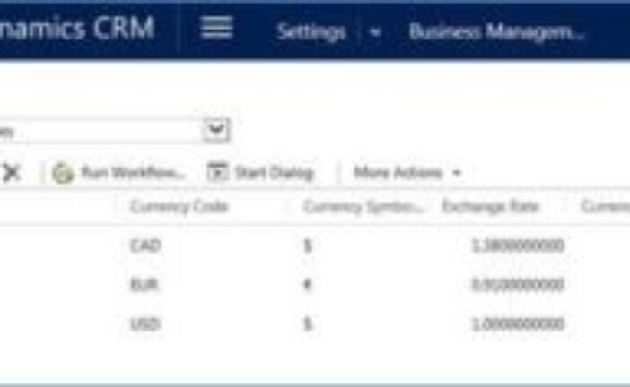 Le currency in CRM 2015