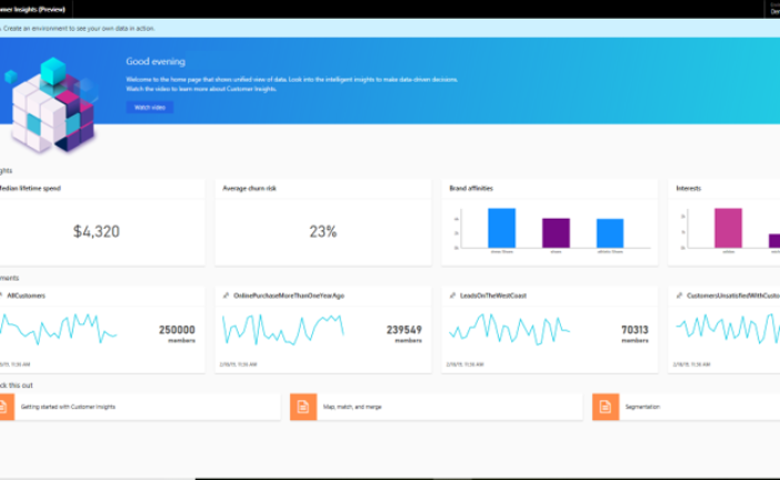 Dynamics 365 Customer Insights