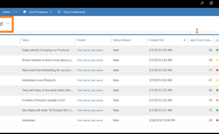 Dynamics 365 predictive lead scoring