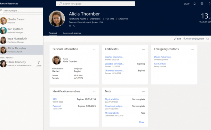 Dynamics 365 Human Resource